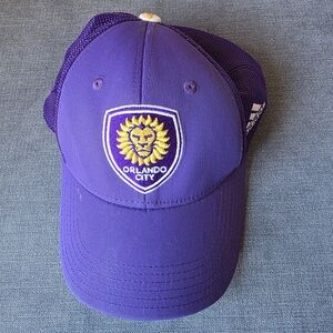 Orlando City SC Adidas Purple Mesh Trucker Hat MLS Soccer Cap